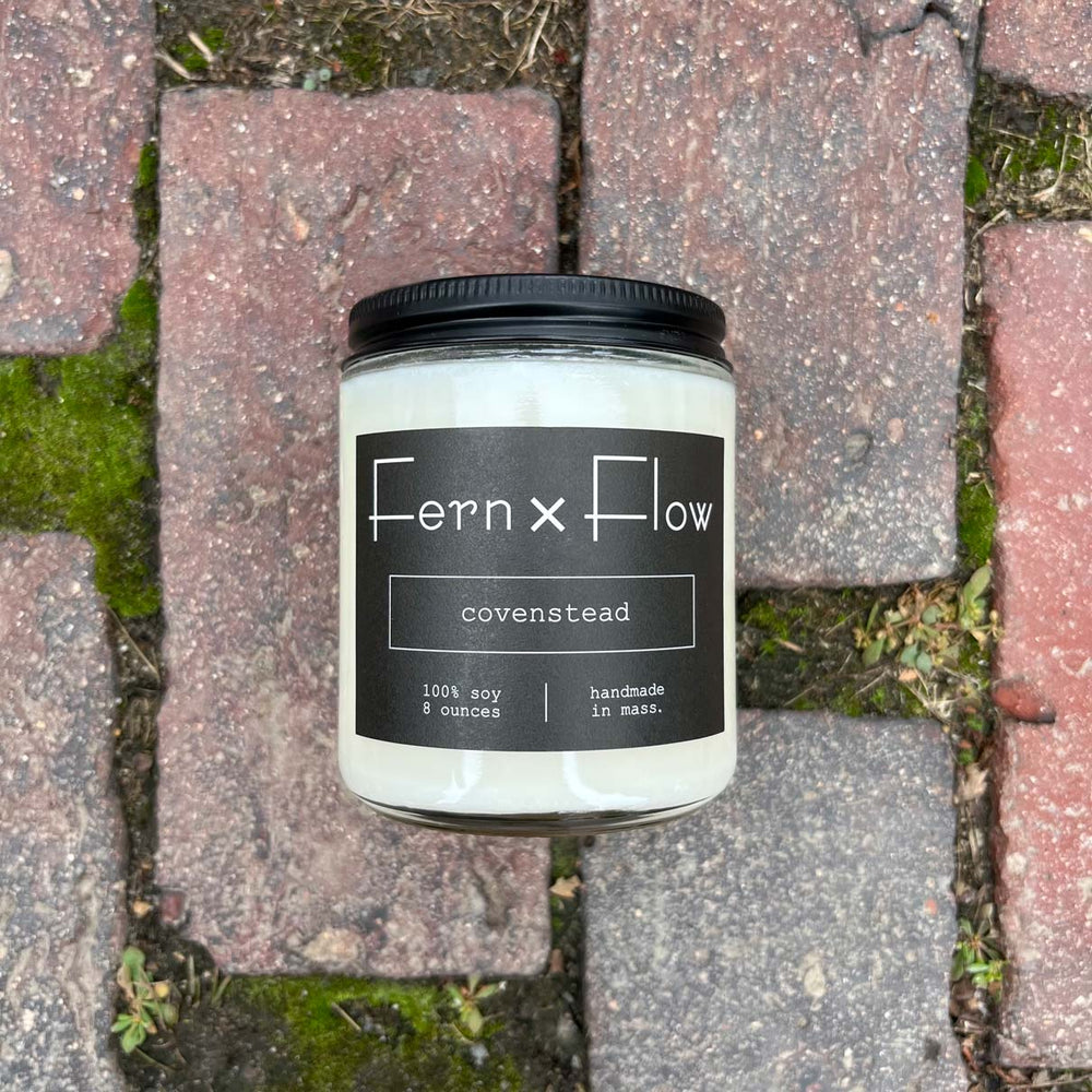 
                  
                    Fern x Flow Covenstead scented Halloween soy candle in Salem MA
                  
                