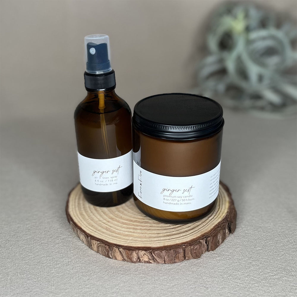 Ginger Zest Candle + Spray Bundle