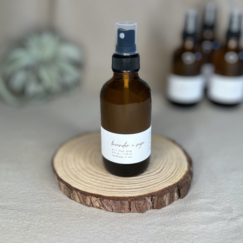 Fern x Flow natural and vegan 4oz Lavender Sage scented Air + Linen Spray.